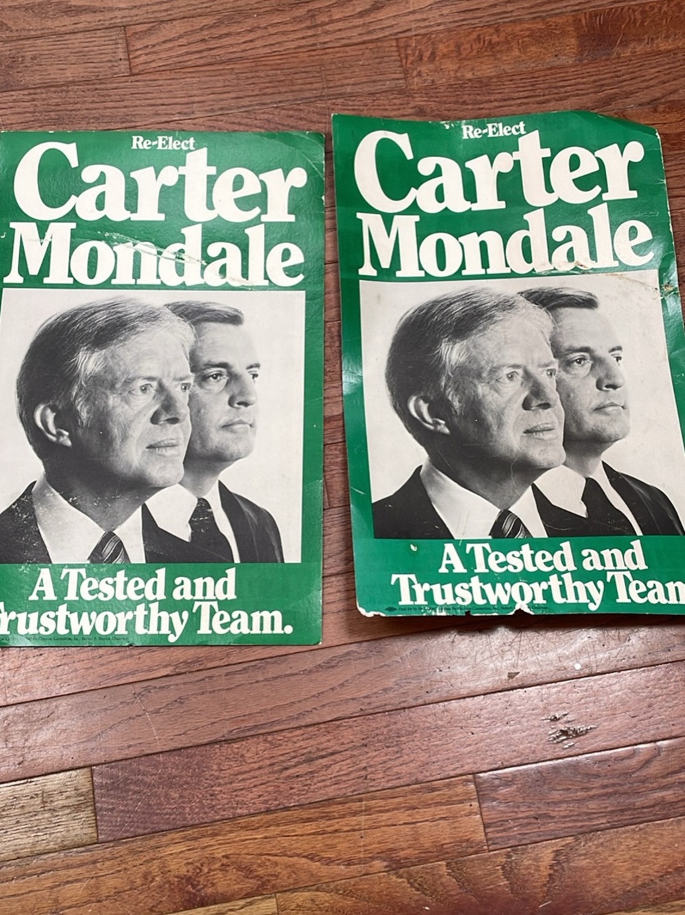 Carter Mondale political poster Jimmy Carter Democrat President